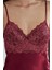 Saten Dantelli Şort Babydoll Takım 415 - Bordo 2