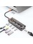 5in1 Type-C To Usb3.0 + Usb2.0 + Type-C Pd 100W + HDMI + Ethernet Çoğaltıcı Transparan Hub 1