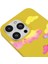 iPhone 13 Pro Colorful Clouds Tasarımlı Sarı Renkli Silikon Telefon Kılıfı 3