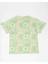 Çocuk Desenli Yeşil Oversize Kısa Kol T-Shirt 2