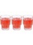 Çizgili Tasarım Isıya Dayanıklı Su Bardağı Kahve, Sunum, Meşrubat Bardağı 300 ml - 3 Adet-2232 1