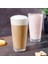 Yeni Tasarım Çizgili Uzun Cam Bardak,meşrubat,latte,nescafe,su Bardağı 220 Ml4 Adet-2441 2