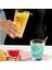 Yeni Tasarım Çizgili Uzun Cam Bardak,meşrubat,latte,nescafe,su Bardağı 220 Ml4 Adet-2441 3