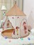 Çocuk Çadır Oyun Evi Kapalı Hint Prenses Midilli Kale Oyuncak Kulübe Erkek ve Kadın Bebek Oyuncak (Yurt Dışından) 5