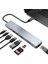 8in1 Multifoksiyonel Type-C Hub Type-C To RJ45 4K HDMI Sd Kart USB Dönüştürücü 3xusb+2 Pd 1