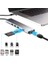 8in1 Multifoksiyonel Type-C Hub Type-C To RJ45 4K HDMI Sd Kart USB Dönüştürücü 3xusb+2 Pd 5