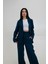 Astarlı Kuşaklı Blazer Set Ikili Takım Lacivert 1