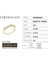 14 Ayar Sarı Altın Sertifikalı Gold Premium Created Taşlı Baget Yüzük 2