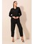 Kadın Oversize Ikili Takım Siyah 5