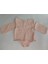 Kız Bebek Müslin Kumaş Uzun Kollu Pembe Bodysuit/zıbın 1