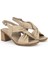 Ziya, Kadın Hakiki Deri Topuklu Sandalet 1411020Z2213 Bej 2