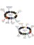 Küre Kesim Multicolor Doğaltaş Kombinli Çocuk-Genç Başarı Bilekliği(2li Set) 2
