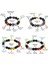 Küre Kesim Multicolor Doğaltaş Kombinli Aile Başarı Bilekliği(4lü Set) 2