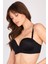 Çift Dolgulu Destekli Double Push Up Straplez Telsiz Siyah Sütyen 5