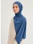 Likralı Penye Viskon Şal 70x180cm - Lacivert 3