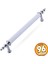 Erciyes Kulp Mobilya Mutfak Dolabı Çekmece Dolap Kulpları Kapak Kulpu Kulbu Beyaz Krom 96 mm Metal 1