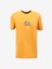 Turuncu Erkek Bisiklet Yaka Relaxed Fit Baskılı T-Shirt D4SM-TST3258 1