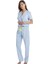Kadın Pijama Üstü 60377 - Mavi 5