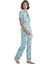 Kadın Pijama Takımı 51411 - Mavi 4