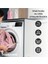 Duş Perdesi Çamaşır Makinesi Örtüsü Takımı Banyo Dekorasyon Seti 4
