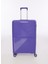 Mor Unisex 47x74x26 cm Büyük Boy Çekçekli Sert Valiz FAB-5239 1