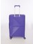 Mor Unisex 47x74x26 cm Büyük Boy Çekçekli Sert Valiz FAB-5239 3