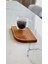 Boho Ahşap Gökkuşağı Köşeli Dekoratif Tepsi Sunum Tepsisi Sunumluk 24X14 2