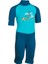 Bebek / Çocuk Uv Korumalı Kısa Kollu Wetsuit - Baskılı / Mavi 1