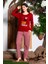 Mevsimlik Uzun Kollu %100 Pamuk Kadın Pijama Takımı- Desenli Kadın Pijama 1