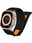 Apple Watch Ultra / Ultra 2 49 mm Uyumlu Bileklik Kordon Inovatif Tasarım Geniş Kayış Hasır Kumaş 2