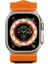 Apple Watch Ultra / Ultra 2 49 mm Uyumlu Bileklik Kordon Inovatif Tasarım Geniş Kayış Hasır Kumaş 3