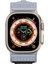 Apple Watch Ultra / Ultra 2 49 mm Uyumlu Bileklik Kordon Inovatif Tasarım Geniş Kayış Hasır Kumaş 3