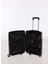 Siyah Unisex 35x55x23 cm Kabin Boy Çekçekli Sert Valiz FAB-5239 5