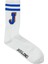 12250749 Jacsingle J Tennis Sock Sn Beyaz-Siyah 1