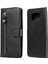 Xiaomi Poco X3/poco X3 Nfc-Black Için Fermuarı Cep Deri Cüzdan Stand Kılıfı (Yurt Dışından) 1