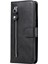 Xiaomi Poco X3/poco X3 Nfc-Black Için Fermuarı Cep Deri Cüzdan Stand Kılıfı (Yurt Dışından) 3