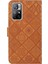 Xiaomi Redmi Için Note 11 5g (Çin) (Mediatek)/not 11T 5g/not 11S 5g Manyetik Kıta Dışında Etnik Stil Çiçek Cüzdan Pu Deri Kabuk-Brown (Yurt Dışından) 4