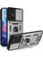 Xiaomi Redmi Için Not 11 5g (Çin) (Mediatek)/not 11T 5g/not 11S 5g Kamera Slayt Kapak Yüzük Tutucu Kickstand Şık Anti-Cratch Pc+Tpu Telefon Kapağı Case-Silver (Yurt Dışından) 1