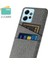 Xiaomi Için Redmi Note 12 4g Telefon Kılıfı 2 Kart Yuvaları Sert Pc+Kumaş Koruyucu Kapak Grey (Yurt Dışından) 2