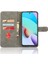 Xiaomi Redmi Için Telefon Kılıfı 10 4g (2021)/REDMI Not 11 4g (Mediatek)/redmi 10 2022 4g/redmi 10 Prime Manyetik Rfıd Engelleme Pu Deri Deri Flip Cüzdan Kapak Stand Yeşili (Yurt Dışından) 2