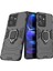 Xiaomi Redmi Için Note 12 4g Tpu+Pc Telefon Kapak Halkası Tutucu Kickstand Telefon Vaka Black (Yurt Dışından) 2