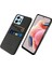 Xiaomi Için Redmi Note 12 4g Telefon Kılıfı 2 Kart Yuvaları Sert Pc+Kumaş Koruyucu Kapak Black (Yurt Dışından) 1