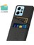 Xiaomi Için Redmi Note 12 4g Telefon Kılıfı 2 Kart Yuvaları Sert Pc+Kumaş Koruyucu Kapak Black (Yurt Dışından) 2