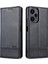 Xiaomi Redmi Için Note 12 Turbo/poco F5 5g Cüzdan Telefon Kılıfı Pu Deri Anti-Drop Stand Kapak Black (Yurt Dışından) 1