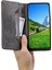Xiaomi Için Redmi Note 12 4g Toz Geçirmez Rfıd Engelleme Standı Kapağı Cüzdan Deri Telefon Kasa-Gri (Yurt Dışından) 4