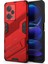 Xiaomi Redmi Için Note 12 Pro+ 5g Sabit Pc+ Yumuşak Tpu Telefon Kılıfı Damla Geçirmez Kickstand Koruyucu Kapak-Kırmızı (Yurt Dışından) 1