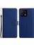 Xiaomi 13 5g Düz Renkli Telefon Standı Pu Deri Cüzdan Kapağı Kayışlı-Mavi (Yurt Dışından) 1