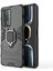 Xiaomi Redmi K60E 5g Için Tpu+Pc Telefon Kılıfı Kararlı Yüzük Tutucu Kickstand Shockproof Cover Shell-Siyah (Yurt Dışından) 1