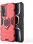 Xiaomi Redmi K60E 5g Için Tpu+Pc Telefon Kılıfı Kararlı Yüzük Tutucu Kickstand Shockproof Cover Shell-Kırmızı (Yurt Dışından) 1