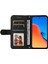 Xiaomi Redmi Için 12 4g Cilt Touch Pu Deri Kılıf Baskılı Çizgiler Stand Cüzdan Telefon Kapağı-Siyah (Yurt Dışından) 2